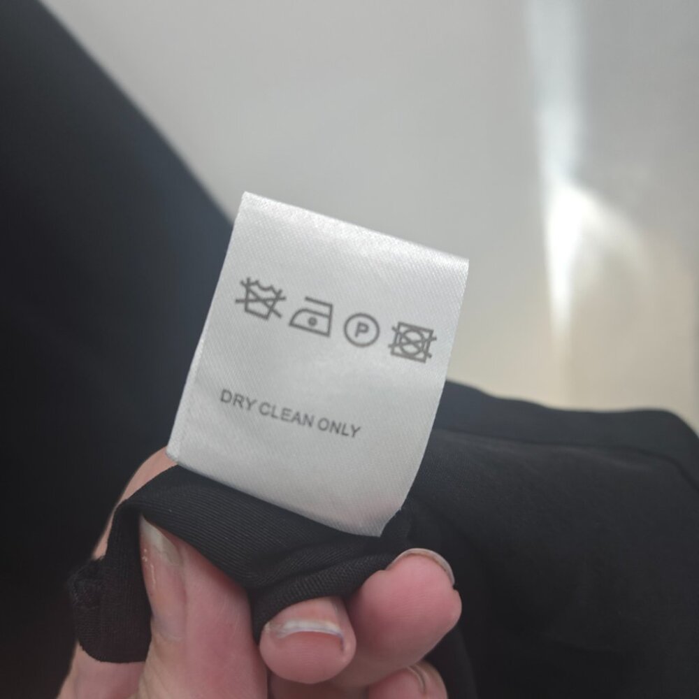 Tatyana Black White Triangle Cutout Back Collar Cotton Nylon Midi Dress 4x - Picture 8 of 12